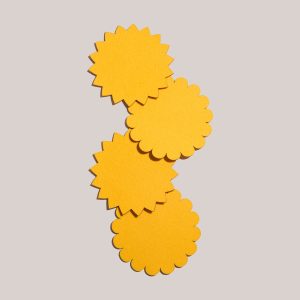 Sunburst Felt Cocktail Napkins | Set of 4